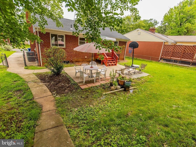 6215 Seminole Pl, College Park, MD 20740 - view of yard featuring a patio