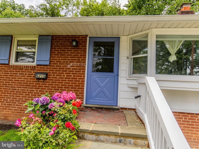 6215 Seminole Pl, College Park, MD 20740 - view of exterior entry with brick siding
