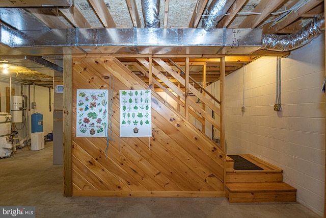 view of basement