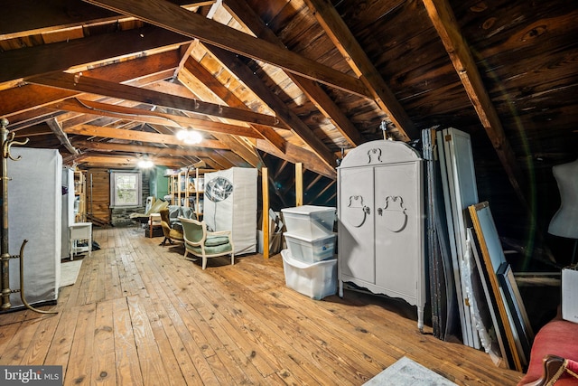 view of attic