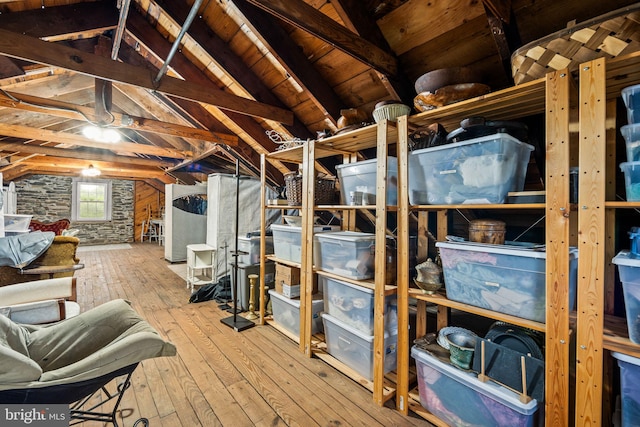 view of storage room