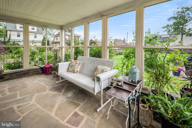 view of sunroom
