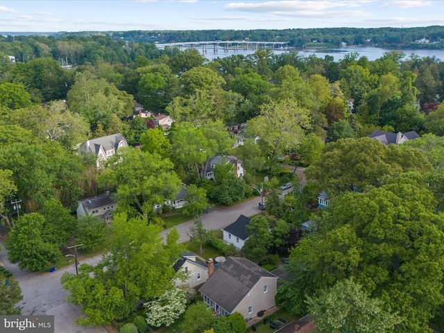 206 Shiley St, Annapolis, MD 21401 - aerial view of a nearby body of water, a forest, and a notable bridge