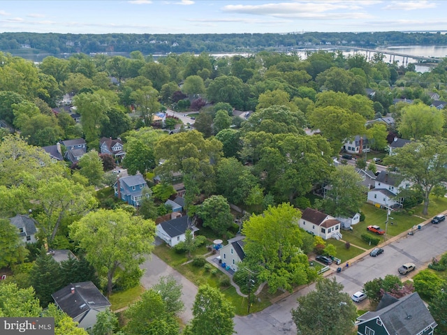206 Shiley St, Annapolis, MD 21401 - aerial view of residential area featuring a notable bridge and a large body of water