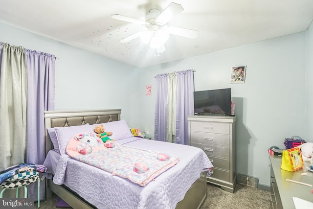 3103 Lancer Pl, Hyattsville, MD 20782 - carpeted bedroom with a ceiling fan and baseboards