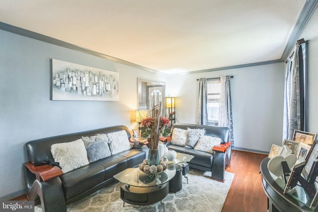 3103 Lancer Pl, Hyattsville, MD 20782 - living area with crown molding and wood finished floors