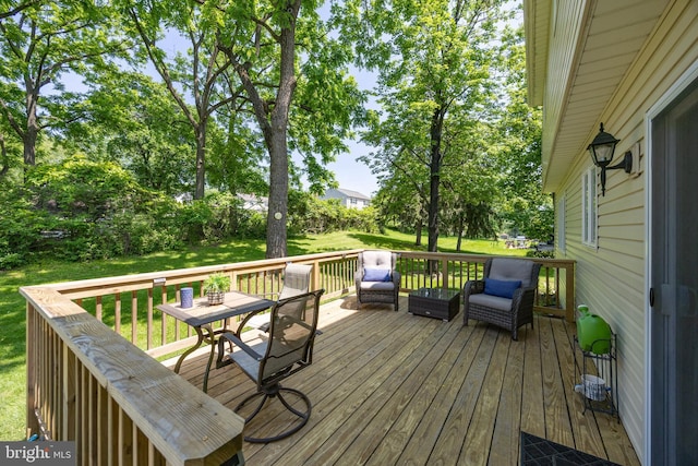 926 Pierce Rd, Norristown, PA 19403 - wooden deck with a yard and outdoor dining space