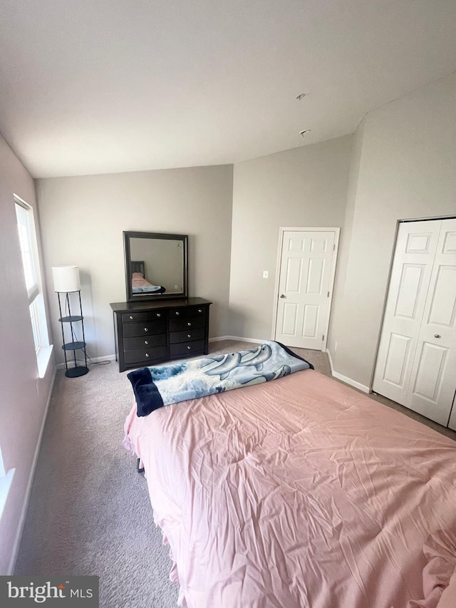 1716 Sunningdale Ln, Hanover, MD 21076 - carpeted bedroom featuring baseboards and lofted ceiling