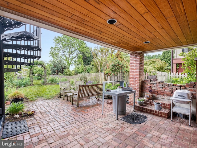 13 The Strand, New Castle, DE 19720 - view of patio / terrace featuring a grill
