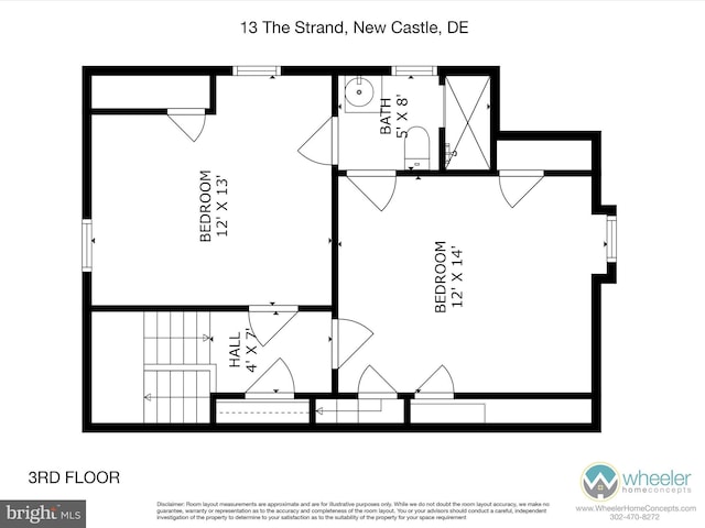 13 The Strand, New Castle, DE 19720 - room layout