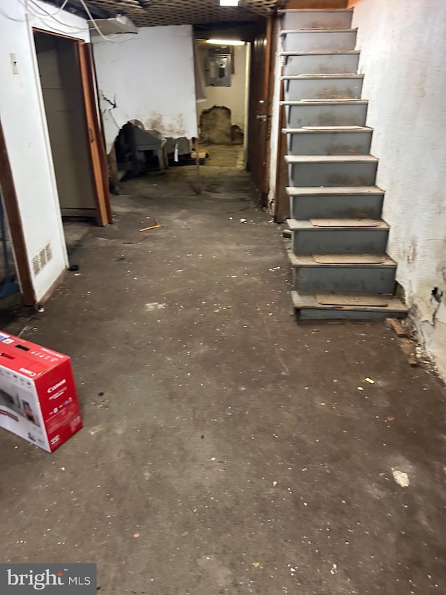 4036 N 12th St, Philadelphia, PA 19140 - unfinished basement featuring stairway