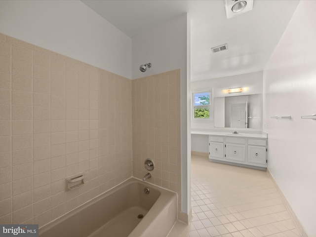 222 Springloch Rd, Silver Spring, MD 20904 - bathroom featuring tile patterned flooring, shower / washtub combination, vanity, and baseboards