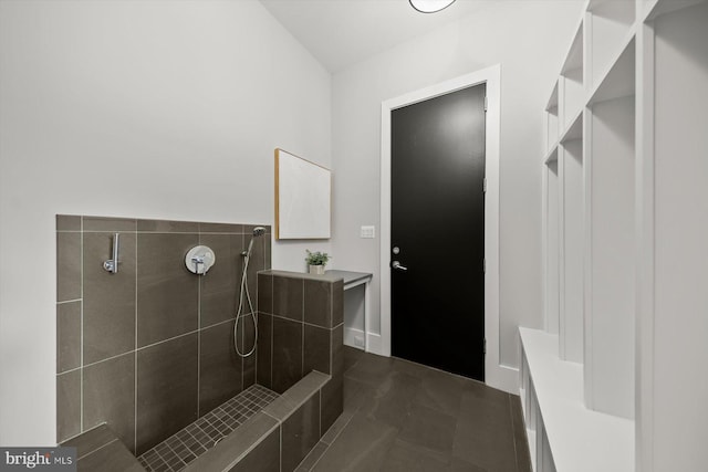 4012 N Upland St, Arlington, VA 22207 - mudroom with dark tile patterned floors