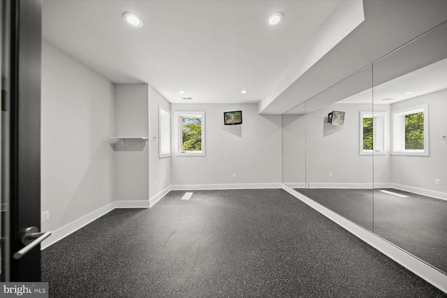 4012 N Upland St, Arlington, VA 22207 - basement with baseboards and recessed lighting