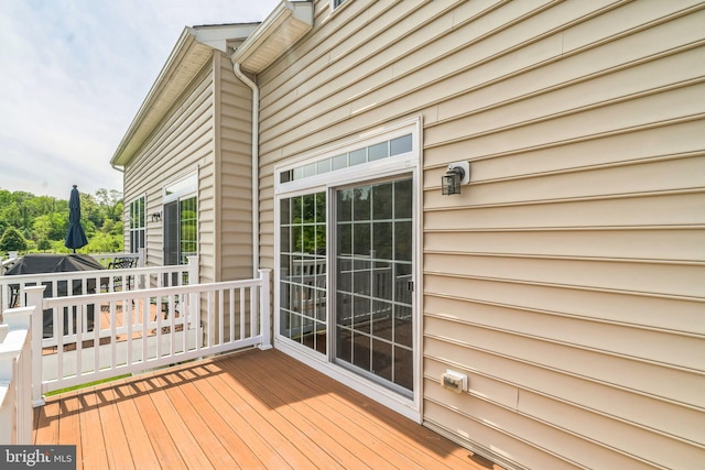 deck with grilling area