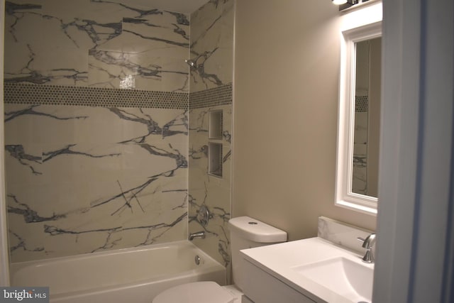 2008 Coast Guard Dr, Stafford, VA 22554 - full bath featuring washtub / shower combination, toilet, and vanity