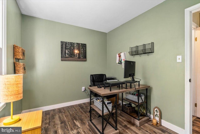 7501 Mason Ct, Middletown, MD 21769 - office featuring wood finished floors and baseboards