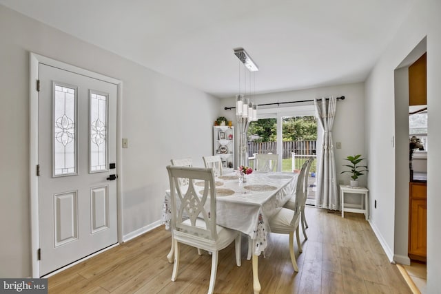 1218 Summerfield Dr, Herndon, VA 20170 - dining space with light wood finished floors and baseboards