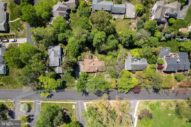 aerial perspective of suburban area