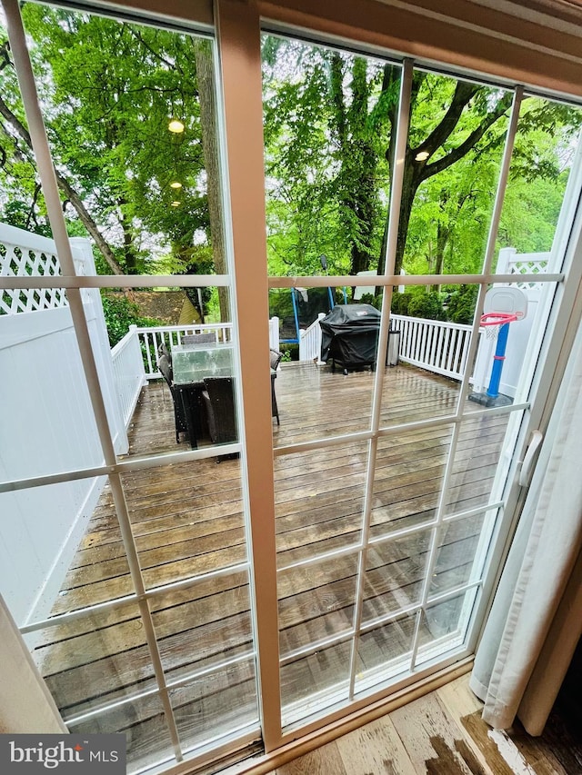 1241 Ridge Rd, Feasterville Trevose, PA 19053 - doorway featuring wood finished floors