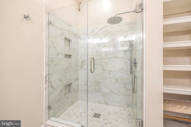 23 Arch Pl Unit 475, Gaithersburg, MD 20878 - full bathroom with a stall shower and a spacious closet