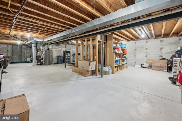 4 Elma Ave, Burlington, NJ 08016 - unfinished below grade area featuring heating unit and gas water heater
