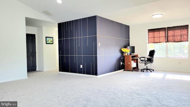 4 Elma Ave, Burlington, NJ 08016 - office with carpet flooring, lofted ceiling, and baseboards