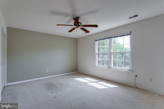 10703 Moray Ct, Cheltenham, MD 20623 - spare room featuring ceiling fan, light carpet, and baseboards