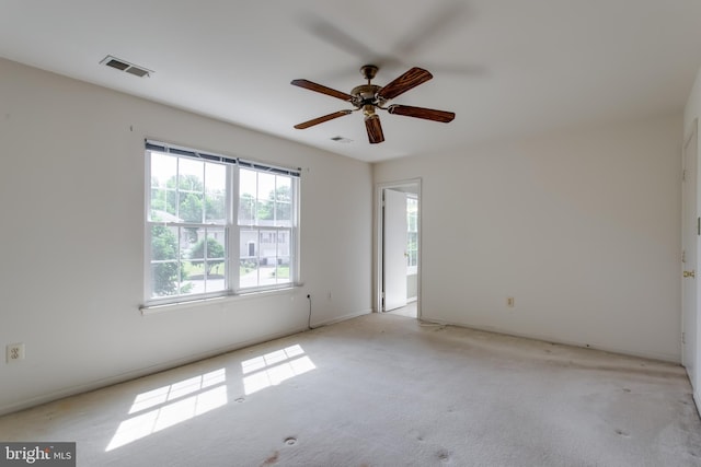 10703 Moray Ct, Cheltenham, MD 20623 - spare room with ceiling fan and light colored carpet