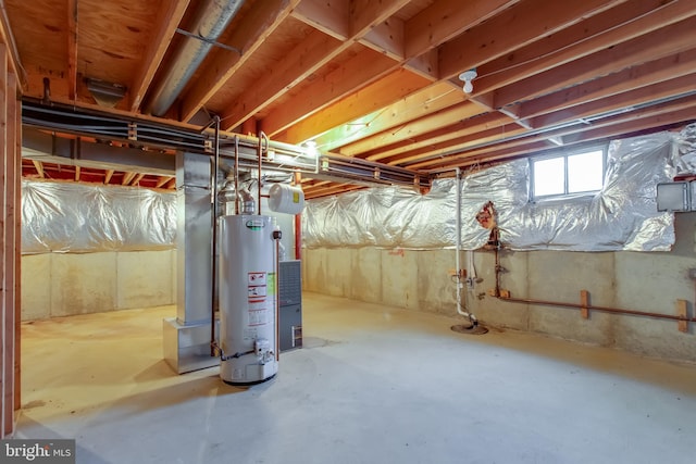 10703 Moray Ct, Cheltenham, MD 20623 - basement with gas water heater