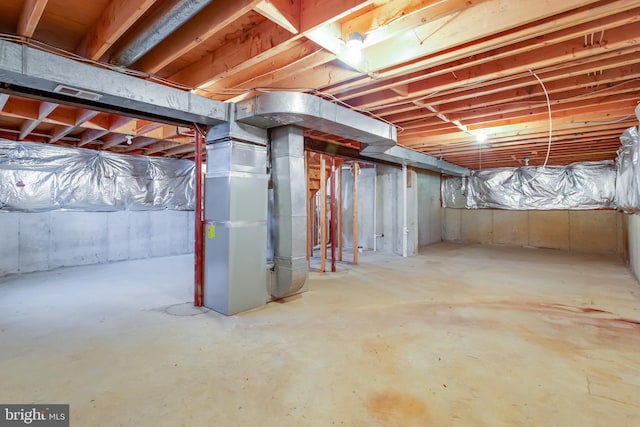 10703 Moray Ct, Cheltenham, MD 20623 - unfinished below grade area featuring heating unit