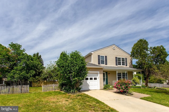 10703 Moray Ct, Cheltenham, MD 20623 - traditional-style house with a porch, concrete driveway, and an attached garage