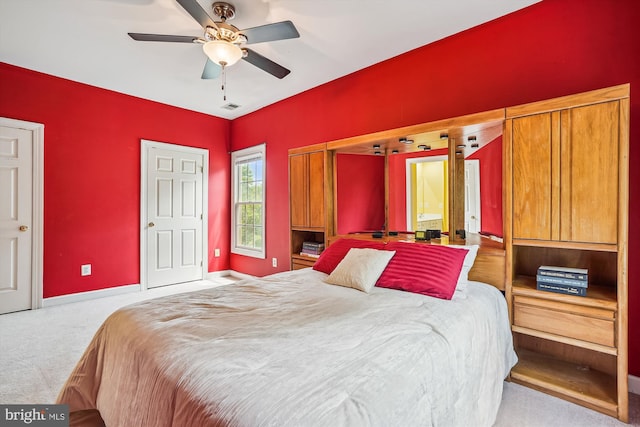 12630 Garry Glen Dr, Bristow, VA 20136 - carpeted bedroom featuring baseboards and a ceiling fan