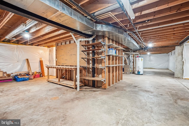 12630 Garry Glen Dr, Bristow, VA 20136 - unfinished below grade area with water heater and heating unit