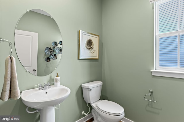 LOT484 Mountain Laurel Blvd Ashton, Unit Ashton, Ranson, WV 25438 - bathroom featuring baseboards, a healthy amount of sunlight, toilet, and a sink