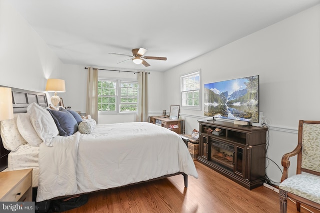 443 Deerwood Dr, Fredericksburg, VA 22401 - bedroom featuring wood finished floors and a ceiling fan
