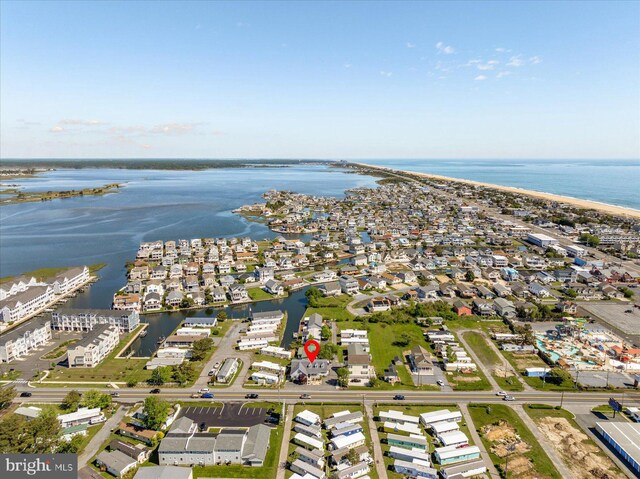 38967 Willow Ln, Fenwick Island, DE 19944 - aerial overview of property's location featuring a nearby body of water and nearby suburban area