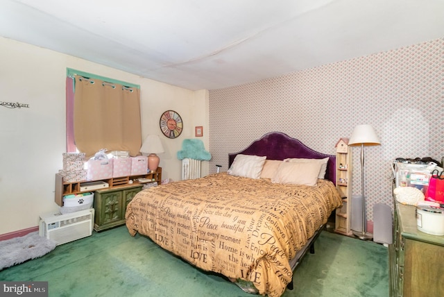 309 N N Morris St, Shippensburg, PA 17257 - bedroom with carpet floors and wallpapered walls