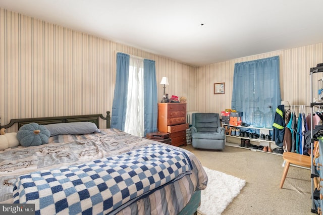 309 N N Morris St, Shippensburg, PA 17257 - bedroom with wallpapered walls and carpet floors