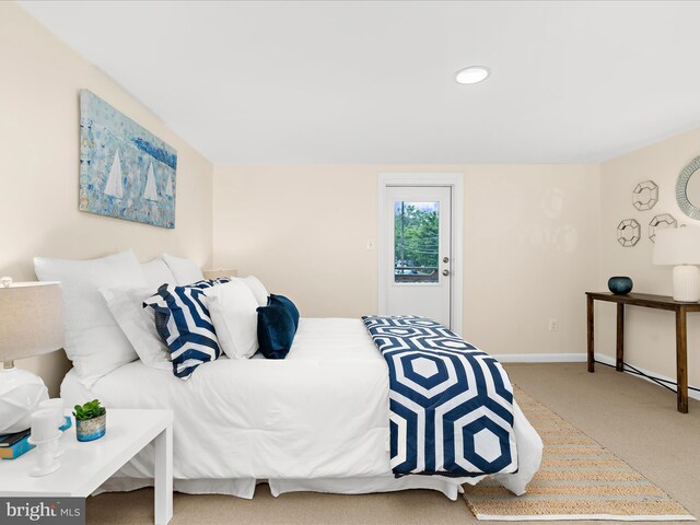623 Second St, Annapolis, MD 21403 - carpeted bedroom with baseboards and recessed lighting