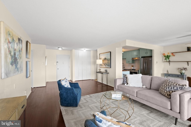 307 Yoakum Pkwy Unit 821, Alexandria, VA 22304 - living room with wood finished floors