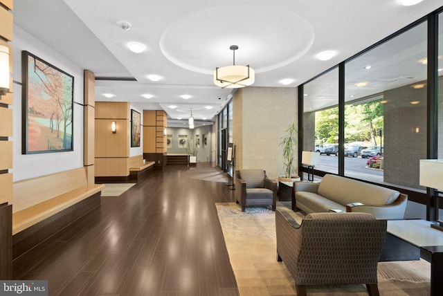 307 Yoakum Pkwy Unit 821, Alexandria, VA 22304 - lobby with floor to ceiling windows and recessed lighting