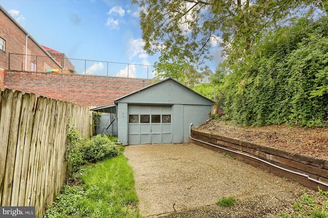 235 Wyoming Ave, Enola, PA 17025 - detached garage with concrete driveway and fence