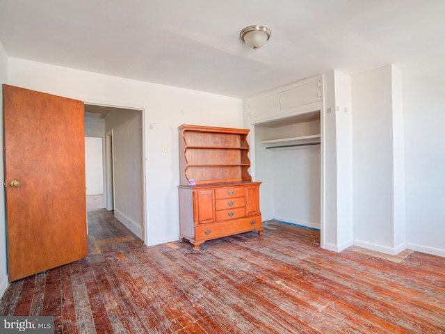 2030-32 E Somerset St, Philadelphia, PA 19134 - unfurnished bedroom with hardwood / wood-style flooring, a closet, and baseboards