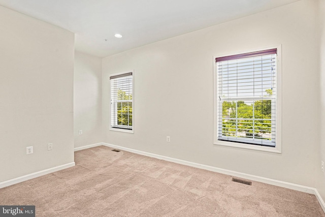 5823 Field Pl NE, Washington, DC 20019 - carpeted empty room featuring baseboards, visible vents, and recessed lighting