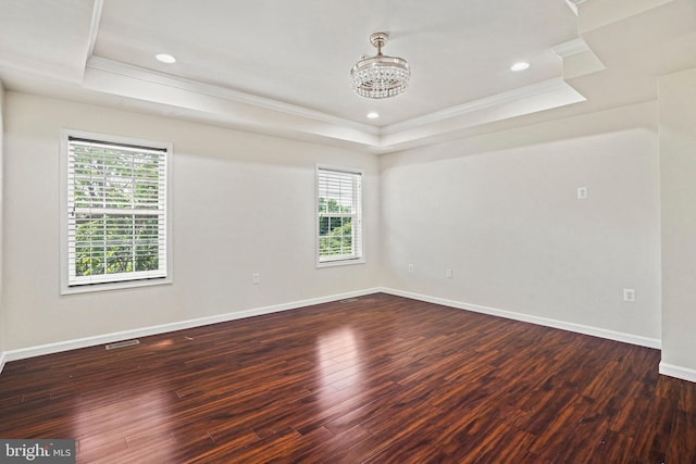 5823 Field Pl NE, Washington, DC 20019 - unfurnished room featuring crown molding, a raised ceiling, and a healthy amount of sunlight