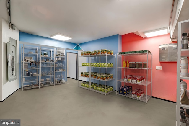 view of storage area