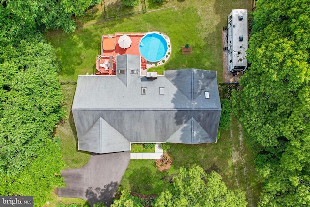 9180 Rolling Meadow Run, Pasadena, MD 21122 - drone / aerial view of a pool