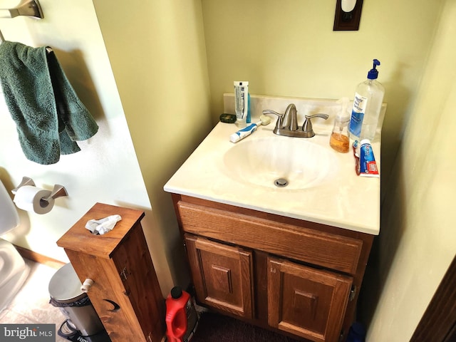 bathroom with vanity