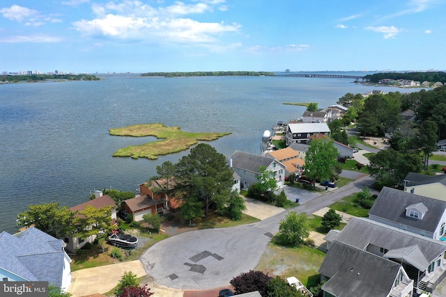 10 Riverside Ct, Ocean Pines, MD 21811 - aerial view of residential area featuring a large body of water and a notable bridge
